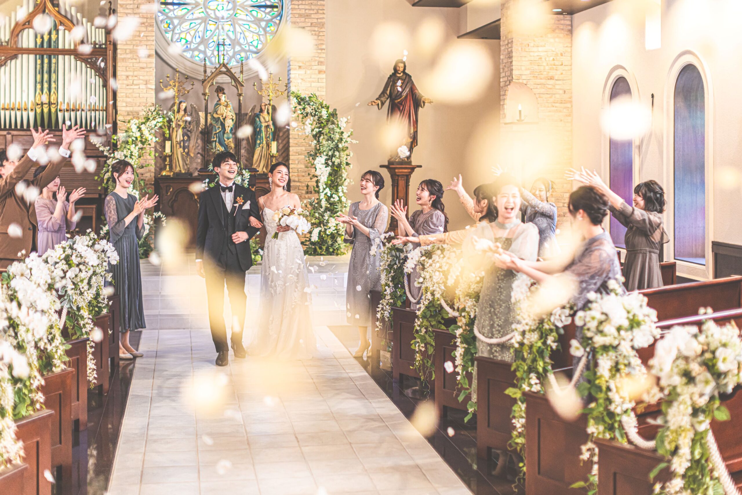 家族婚 セントバレンタインチャーチ 挙式 アットホーム